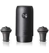 Vacu Vin Electric Wine Saver with 2 Stoppers - Rechargeable Vacuum Sealer - Perfect for Preservin...