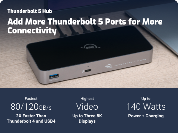 Cable included Hub dock docking station usb usb-a usb-c thunderbolt 3 4 5 three display 4k 8k tablet