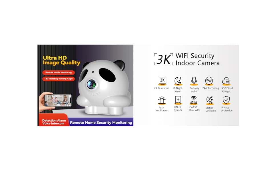 Security Camera for Home Security Camera Indoor,WiFi Camera for Home