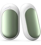 KNIFOD Hand Warmer Rechargeable 6000mAh, Type C Portable Power Bank, 3 Heat Levels, 12Hrs Long La...