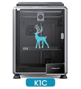 2024 New Version Creality K1C 3D Printer, 600mm/s Fast Printing Speed, Clog-Free Direct Extruder ...