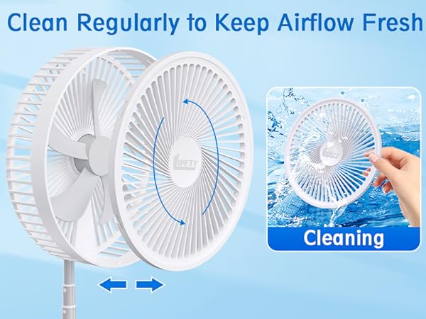 detachable fan easy to clean
