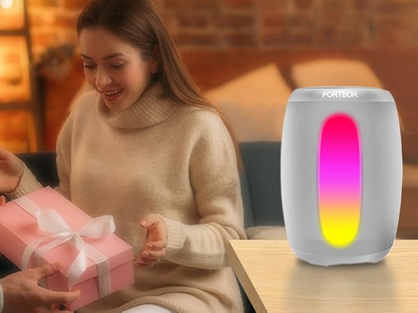 The portable bluetooth speaker is cool electronic gadget,ideal gifts for guys,teens,man,husband,boy