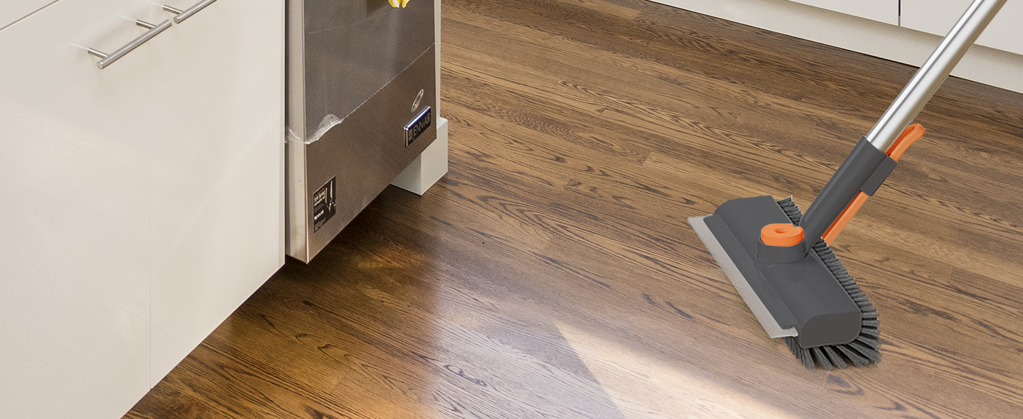 floor scrub brush with long handle