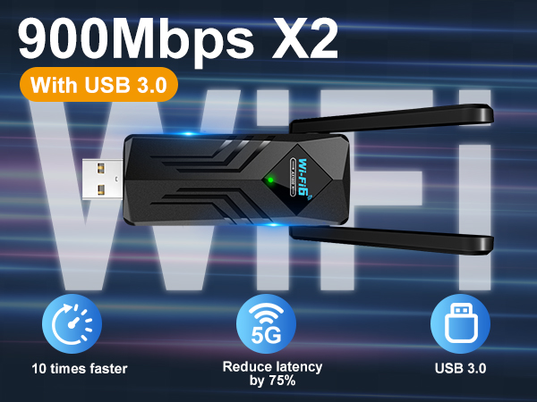 Wireless USB WiFi6 Adapte