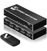 8K HDMI 2.1 Switch, NEWCARE 3X1 HDMI Switch with IR Remote Control, 4K @120hz HDMI Switcher Box 8...