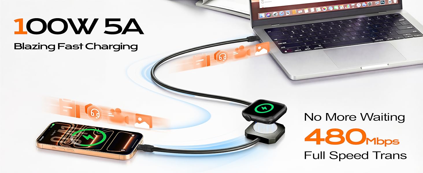 portable charger with apple watch charging