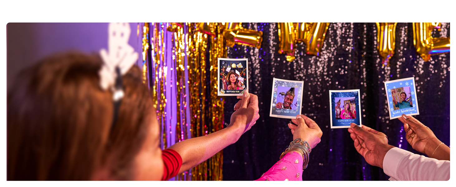 HP Sprocket Photo Booth Machine Instant Color Photo Printer