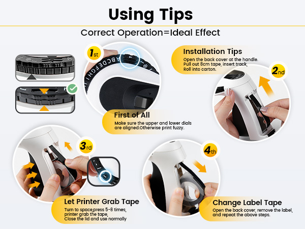 Embosser Labeler with 9mm 3D Embossing Label Tape