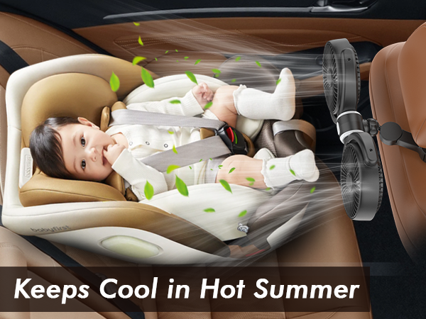 portable fan for car cigarette lighter plug