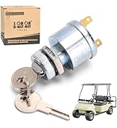 10L0L Golf Cart Starter Ignition Key Switch for EZGO Electric Golf Cart 17421G1, 2 Terminal Prongs