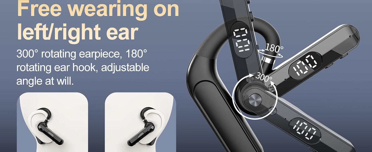 comfort single ear bluetooth headset for driving
