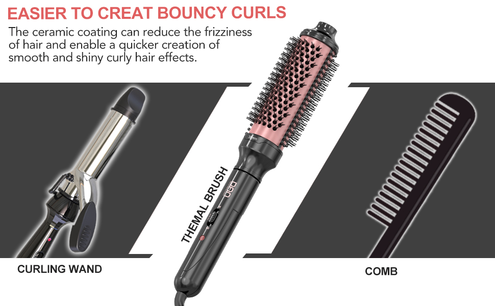 thermal brush,heated round brush,thermal brush 1.5 inch,