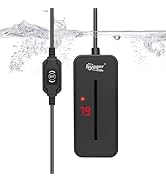 hygger Small Submersible Aquarium Heater 50W Mini Betta Fish Tank Heater with LED Display Adjusta...