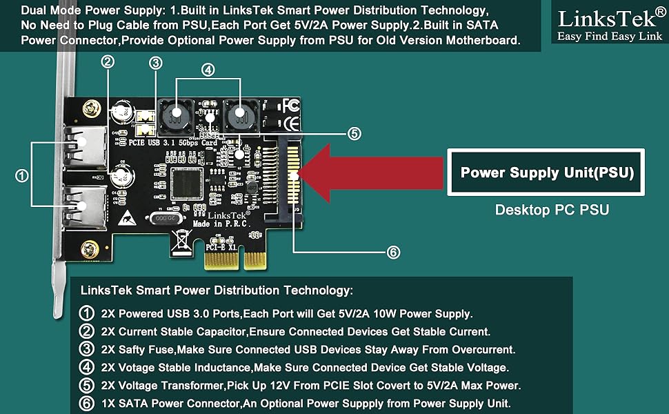 PCIE USB card PCIE SUB 3.0 card PCI Express USB 3.0 expansion card 