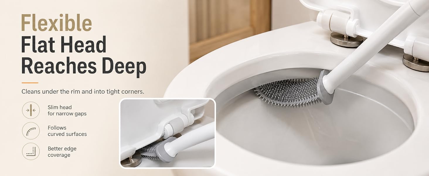 RV Toilet Brush and Holder, Wall Mounted