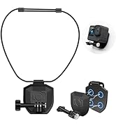 REYGEAK Magnetic Chest Mount for GoPro,Adjustable POV Neck Mount Holder with Dual Claw, Compatibl...