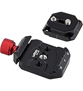 LEFTFOTO Camera Quick Release Plate Clamp kit with Arca Swiss Style Clamp,Quick Release Plate and...