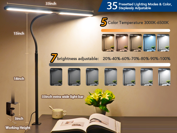 LED Desk Lamp for Office Home