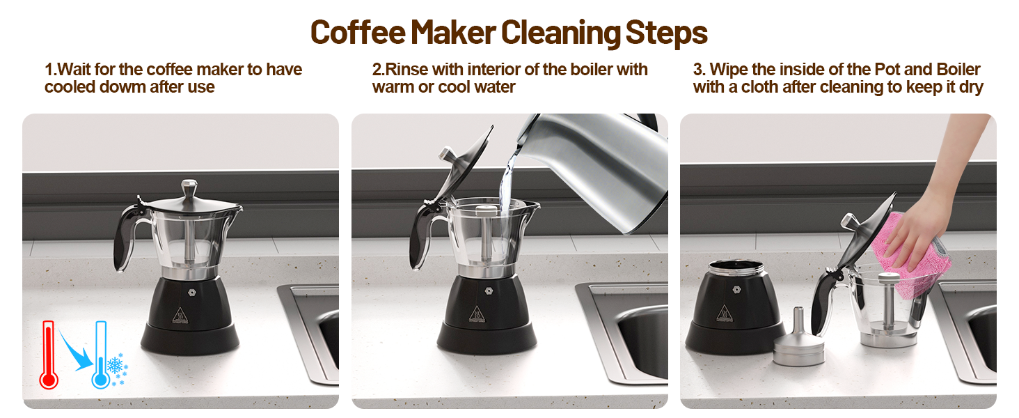 moka pot and milk frother