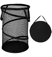 BATTOO Large Collapsible Laundry Basket Foldable Mesh Pop Up Hamper with Handles for Laundry Room...