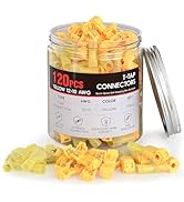 Nilight 120PCS/60 Pairs Quick Splice Disconnect Wire Terminals T-Tap Spade Wire Connectors Yellow...
