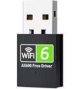 CY-SUZON USB WiFi Adapter for Desktop PC, AX600 USB WiFi 6 Adapter with 5GHz/2.4GHz Dual Band, Bu...