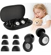 Ear Plugs for Sleeping Noise Cancelling,Ultra-Comfy Noise Reduction for Side Sleepers,Reusable Si...