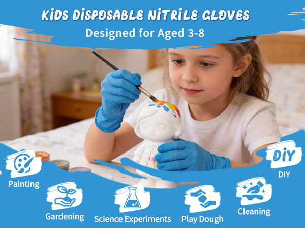 Kids Disposable Nitrile Gloves