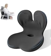 XZdream Memory Foam Seat Cushion,Office Chair Cushion with Lumbar Support for Back Pressure Relie...