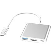 Dnkeaur USB C to HDMI Multiport Adapter with USB 3.0 PD Charging Port, USB C Hub, Thunderbolt 3/4...