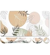 Keyboard Mouse Pad Set, Extended Mouse Pad+Keyboard Wrist Rest Support, Memory Foam Ergonomic Eas...