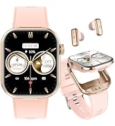 Smart Watches for Women with Earbuds Inside (Answer/Make Call) with 2.02" | Fitness Tracker with ...