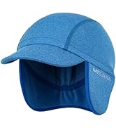 MELASA Winter Fleece Cycling Cap, Ear Warmers Skull Cap Helmet Liner with Sun Visor, Bike Hat Run...