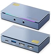 HDMI Capture Card, 4K Video Capture Device, USB 3.0 Loop-Out HD 1080P 60FPS Zero Latency, Video C...