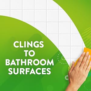 Clings to bathroom surfaces