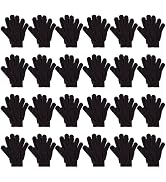 Glooarm 24 Pairs Kids Winter Gloves Boys and Girls Gloves Bulk Full Finger Warm Gloves Toddler St...