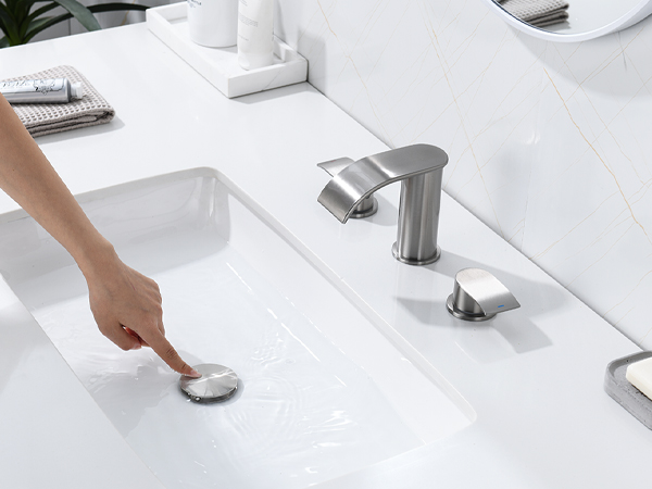 brushed nickel bathroom sink stopper replacement