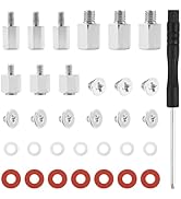30PCS M.2 SSD Screws Kit, NVMe Screw M.2 SSD Mounting Kit with Non-Magnetic Screwdriver, Carbon S...