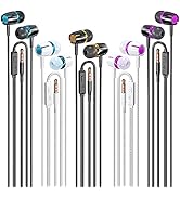 Rayleigh Wired Earbuds 5 Pack, Earbuds Headphones with Microphone, Earphones with Heavy Bass Ster...