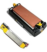 Benchtop Whetstone Knife Sharpener - For Knives &amp; Edged Tools - Kitchen, Pocket, &amp; Fillet knives ...