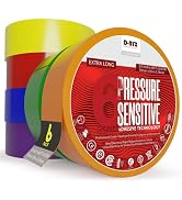 6 PACK Color Vinyl Electrical Tape Rolls | Waterproof Flame Heat &amp; Weather Resistant IndoorOutdoo...