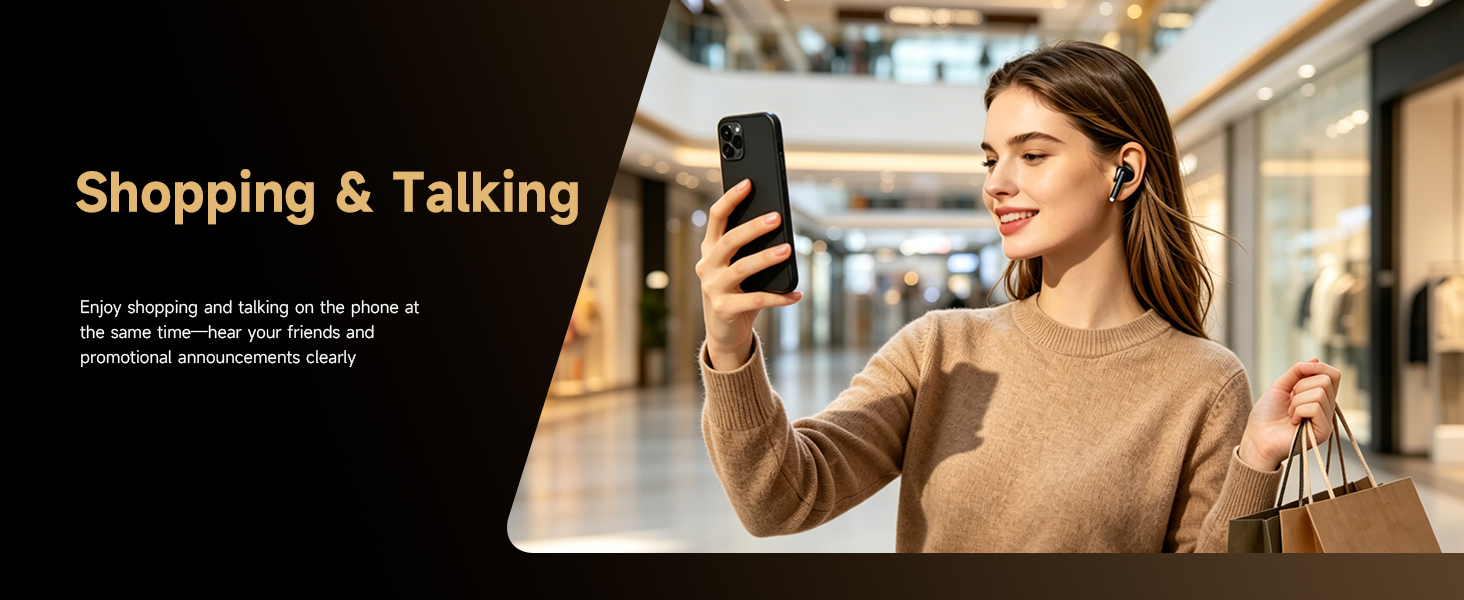 Shopping at the mall: You can listen to music and promotional announcements at the same time