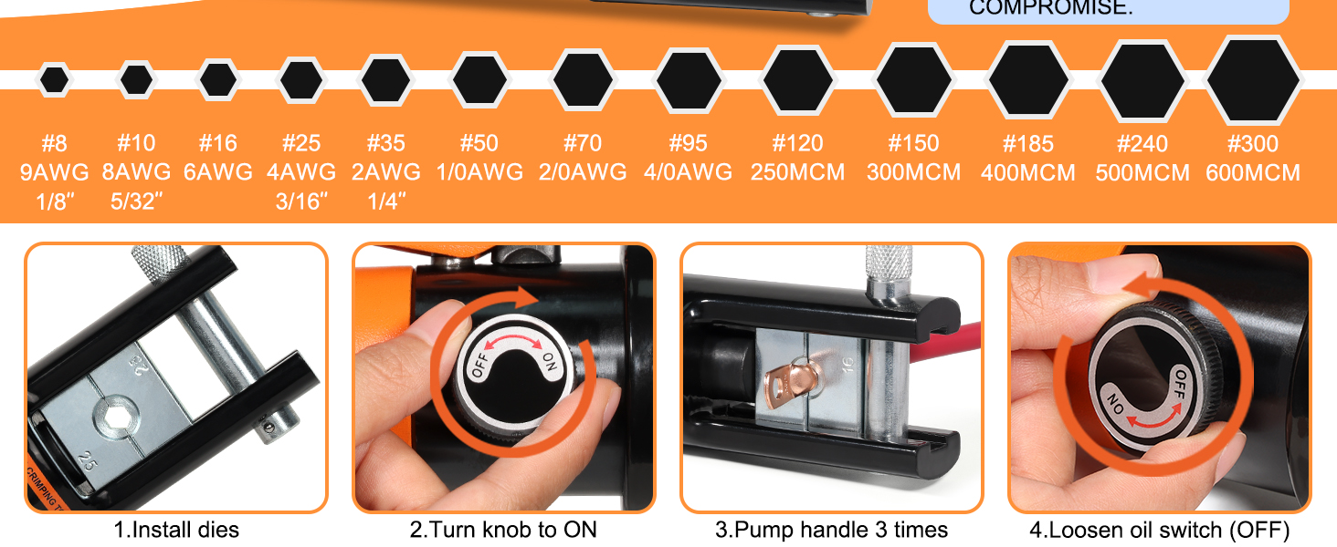 hydraulic crimping tool