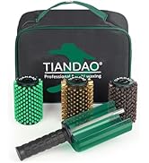 TIANDAO Ski Snowboard Roto Brush Kit with Quick-Change Axle 3 Professional Brushes: Brass, Horseh...