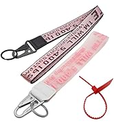 maxin 2 Piece Classic Keychain Fashion Keychains Lanyard,Compatible Wristlet Strap for Key,key ac...