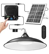 APILAB Solar Shed Light Indoor Outdoor, 2000LM Motion Sensor Pendant Light, Daytime Available Sol...