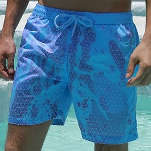 Beach Color Changing Quick Dry Swim Trunks