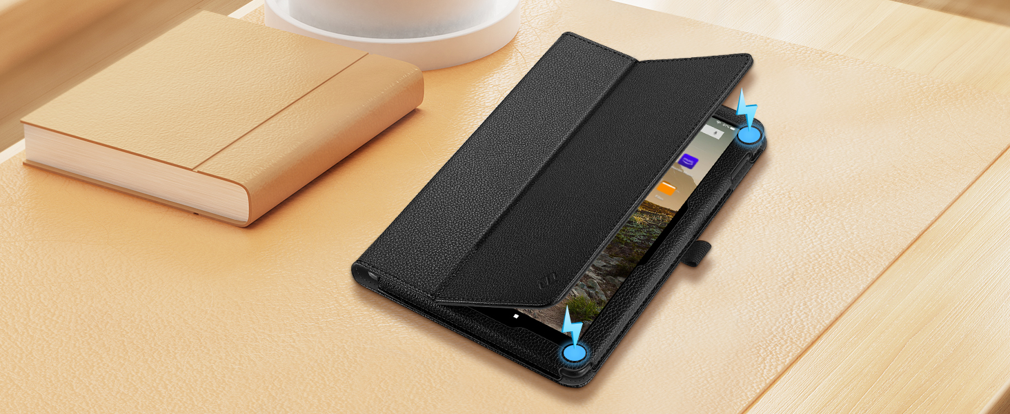 All new hd fire 10 2023 13 gen screen protector keyboard leather slim cover accessories