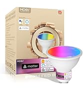 MOES Smart Matter GU10 LED Light Bulbs, Color Changing WiFi Smart Bulbs, 2700K-6500K CW& RGB Dimm...